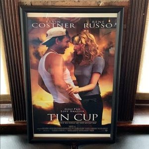 Tin Cup Framed 11”x17” Movie Poster